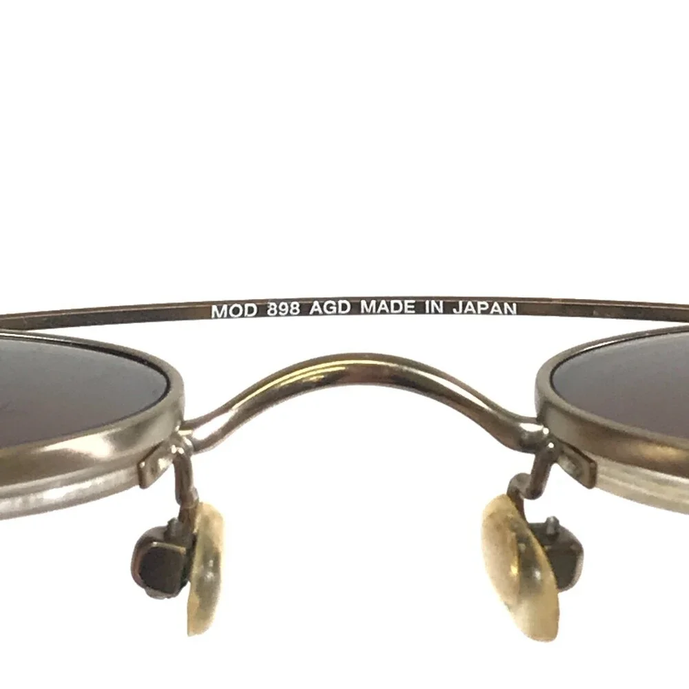 MODO Eyeglasses Frames MOD 898 AGD Gold Round with Clip On Lenses 43-22-145